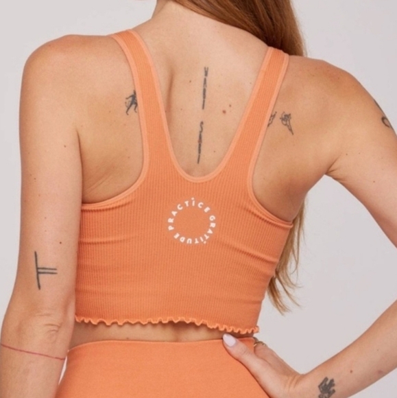 Spiritual Gangster Amor Crop Tank Melon NEW Size XS/S - Picture 6 of 6